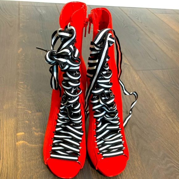 Steve Madden Lace- Up Sandals - Picture 2 of 4